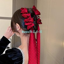 蝴蝶結抓夾黑色大號新款盤發高品質髮夾發量多韓國優雅氣質鯊魚夾 歷史價格詳細信息