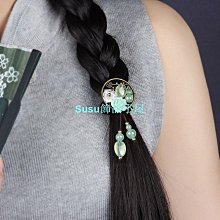 古風發飾 綠色清新漢服頭飾女 輯珠長飄帶 絲帶 鴨嘴夾 髮夾 邊夾 古風仙氣髮卡 古著髮飾 宮廷髮飾　　滿299發貨!!! 歷史價格詳細信息