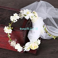 頭飾 髮飾 新娘頭飾 新娘花環 仿真花新娘花環 新娘旅拍花 伴娘頭飾 仿真玫瑰髮帶 花童花冠 婚禮花環 歷史價格詳細信息