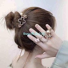 髮圈韓國扎頭髮繩子皮筋頭飾ins少女水鑽髮圈高彈力鑲鑽髮圈 歷史價格詳細信息