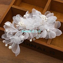 頭飾新娘頭紗白色手工串珠頭珍珠結婚禮簡約時尚 歷史價格詳細信息