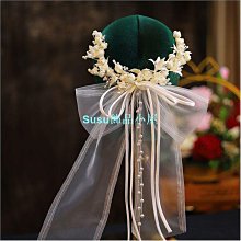 唯美新娘結婚禮服人魚公主發冠白紗髮夾 拍照仙美森系造型髮飾配 歷史價格詳細信息