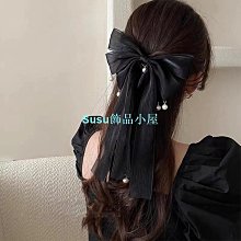 珍珠發夾女夏后腦勺盤發抓夾韓國網紅大號頭發夾子頭飾鯊魚夾發卡 歷史價格詳細信息