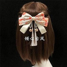 日系櫻花蝴蝶結  流蘇髮飾  日本和風 蘿莉塔 大邊夾  日式新款 後腦勺頭飾-滿599免運 歷史價格詳細信息