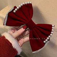 秋冬絲絨珍珠小金牌髮箍 優雅法式氣質簡約外出髮箍黑色經典髮夾 歷史價格詳細信息