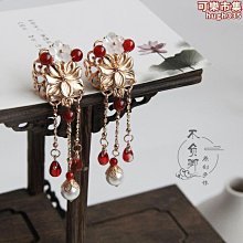 原創設計紅色彼岸花曼珠沙華髮簪復古簪子髮釵頭飾古風漢服髮飾 歷史價格詳細信息