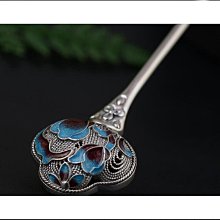 S925純銀景泰藍戒指空托diy男女戒托空托蜜蠟琥珀松石戒指托1112-玲瓏心飾 歷史價格詳細信息