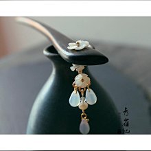 青雀記手工復古風漢服盤發簪子步搖流蘇紫藍色發飾配飾陌上桑-新店特惠 歷史價格詳細信息