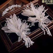 新款新娘結婚頭飾手工串珠水晶大氣額飾韓式婚紗禮服耳掛配飾 歷史價格詳細信息