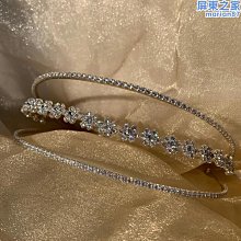 新款精緻水晶發箍新娘婚紗頭飾超仙唯美髮帶清新簡約串珠髮飾 歷史價格詳細信息