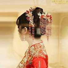 秀禾頭飾新娘古裝結婚中式婚禮大氣髮簪套裝古風發飾秀禾服配飾女 歷史價格詳細信息
