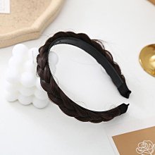 麻花髮箍辮子編織髮箍黑色簡約氣質髮夾韓國發窟百搭外出時尚頭窟 歷史價格詳細信息