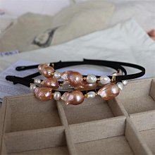 天然珍珠發梳插梳五齒玉石劉海梳碎發整理壓發梳髮飾盤發器 歷史價格詳細信息