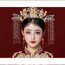 秀禾頭飾新中式秀禾頭飾古典流蘇后壓簪子旗袍晨袍龍鳳褂發飾婚禮跟妝配飾。 歷史價格詳細信息