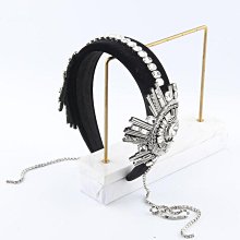 千惠髮箍黑色珍珠辮子頭飾髮夾絲絨氣質髮箍顯臉小高顱頂髮飾 歷史價格詳細信息