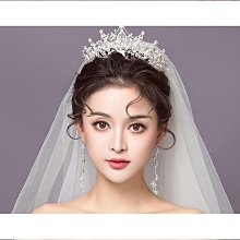 新娘頭飾大氣結婚婚紗禮服超仙生日拍攝寫真照相館配飾造型髮飾 歷史價格詳細信息