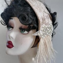 粉色羽毛復古小禮帽女新娘名媛時尚高貴氣質晚宴馬會禮服旗袍頭飾 歷史價格詳細信息