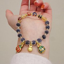 香灰琉璃手串手鍊女男五彩佛珠多寶吞金獸老秦款時尚手串 歷史價格詳細信息