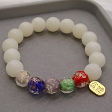 香灰琉璃手串手鍊女男五彩佛珠多寶吞金獸老秦款時尚手串 歷史價格詳細信息