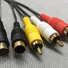 SEGA世嘉土星AV線(鍍金) SEGA Saturn AV Cable Gold Plated Plug 歷史價格詳細信息