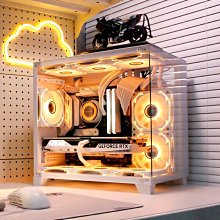 航嘉S920暴風雪全視版海景房電腦機箱臺式無立柱matx側透白色游戲 歷史價格詳細信息