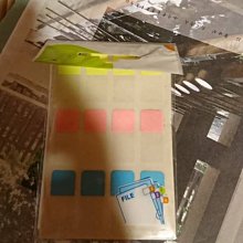 [N次貼] 66536 分類索引耐用型 24片/4本 4色. 歷史價格詳細信息