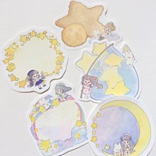 【分裝便籤】折耳妹妹異形無黏手帳便籤 歷史價格詳細信息