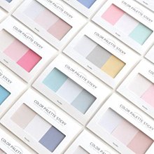 ❅PAVEE❅ 韓國monolike~ Color Patette Grid 500 色彩拼盤 方格記事 索引貼 便利貼 歷史價格詳細信息