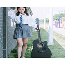 【好康】單板吉他38寸民謠木吉他初學者成人學生41寸單板女男古典樂器 歷史價格詳細信息