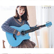【締造】民謠41寸民謠吉他雲杉木桃花芯木吉他guitar   入門 練習 歷史價格詳細信息