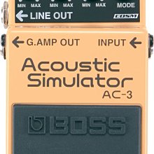 效果器 BOSS AC-3 Acoustic Simulator 空心吉他模擬 歷史價格詳細信息