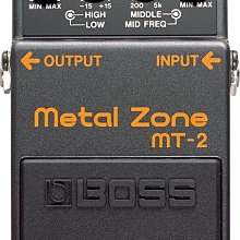 Boss MT-2 Metal Zone 電吉他金屬破音單顆效果器(最受歡迎的破音之一)[唐尼樂器] 歷史價格詳細信息
