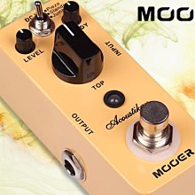 小叮噹的店- MOOER Acoustikar 空心吉他 仿吉他聲 模擬 單塊效果器(MREG-AS) 價格比較,價格查詢,歷史價格詳細信息