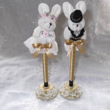 婚禮簽到人仔結婚DIY紀念品擺件新郎新娘可放相框拼裝小人積木 歷史價格詳細信息