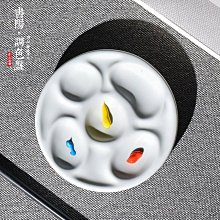 【熱賣】陶瓷墨池墨汁帶蓋墨盒硯臺文房四寶書法毛筆筆擱學生練字舔毛筆字 歷史價格詳細信息