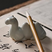 陶瓷毛筆筆擱筆山筆架置筆古風簡約青瓷毛筆托擱筆架書法繪畫文房四寶書法用品筆枕多功能創意桌面小擺件練字 歷史價格詳細信息