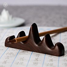 創意毛筆掛筆架文房四寶復古實木紅木毛筆架學生用桌面收納毛筆擱 歷史價格詳細信息