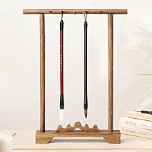 筆架紅木筆架毛筆掛大號復古展示架書法用品 實木質仿古創意成人毛筆筆架 雞翅木毛筆架子文房四寶套裝擺件 歷史價格詳細信息