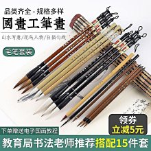 毛筆國畫毛筆套裝畫畫專業狼毫工筆畫寫意山水專用筆初學者大白云兼毫 現貨 歷史價格詳細信息