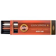 板橋酷酷姐美術 KOH I NOOR 5.6mm 工程筆芯 鉛條下標區 一盒6支  此款分2/4/6B三種   下標前請 歷史價格詳細信息