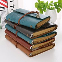 皮面綁帶手工筆記本歐式復古日記本牛皮紙空白手賬本筆記本記事本-鑫星精選 歷史價格詳細信息
