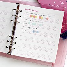 ♀高麗妹♀ 韓國 Square Diary Color Dot A6 Wide 6孔圈記事頁補充包(預購) 歷史價格詳細信息