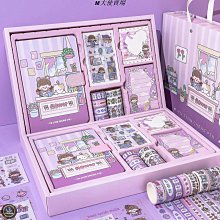 【胖大】手賬本網紅手帳本禮盒一整套高顏值手賬本子少女心手賬工具貼紙膠帶全套【上新】 歷史價格詳細信息