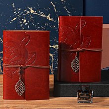 皮面綁帶手工筆記本歐式復古日記本牛皮紙空白手賬本筆記本記事本-鑫星精選 歷史價格詳細信息