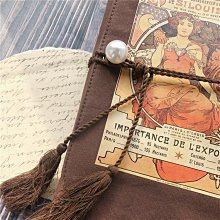 手賬本布藝面粉色花朵A5A6活頁線裝本文藝復古手賬本子手工隨身記事本 歷史價格詳細信息