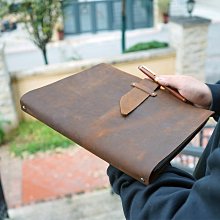 手賬本真皮筆記本活頁純手工A5頭層牛皮記事本高檔本子商務禮品簡約復古辦公日程計劃本手帳小便攜封面定制logo刻字 歷史價格詳細信息