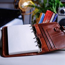 手賬本手工牛皮記事本a6活頁創意旅行者tn手帳本筆記本子復古真皮FC寬版 歷史價格詳細信息