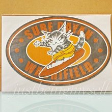 wachifield-dayan(瓦奇菲爾德,達洋)~全新品貓咪衝浪貼紙(黃) 價格比較,價格查詢,歷史價格詳細信息