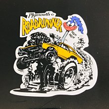 ROAD RUNNER 嗶嗶鳥 RRD006 ROUTE COYOTE 防水 貼紙 車貼 安全帽貼 (1入) 化學原宿 歷史價格詳細信息