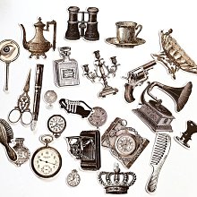 復古貼紙手帳素材 玫瑰花貼紙 tn手帳 不干膠大尺寸花朵相冊DIY 歷史價格詳細信息